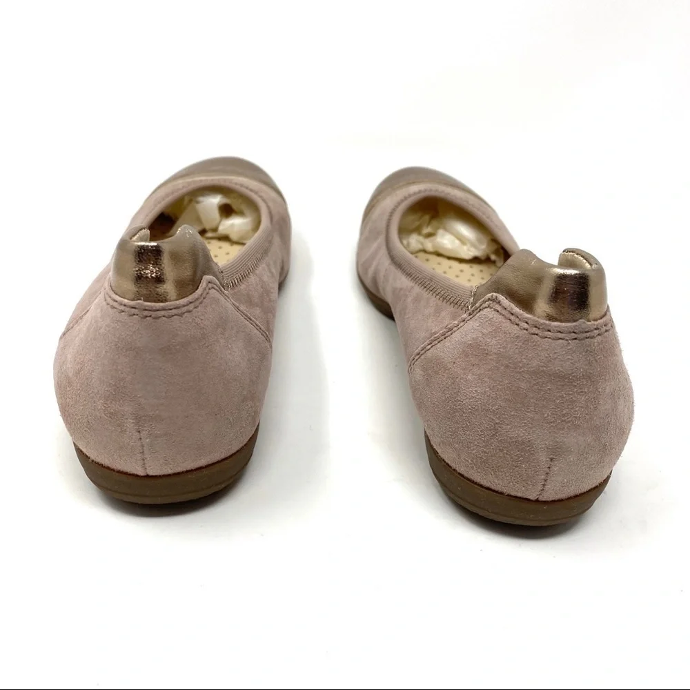 Gabor Natalie English Rose Nubuck ballet flats